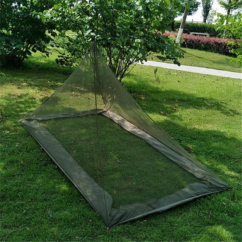Cheap Goat Tents Single Outdoor Net Tent Triangle Anti insect Camping Bed Curtain Portable Folding Mesh Canopy Camping Home Travel Casual Tent Tents 